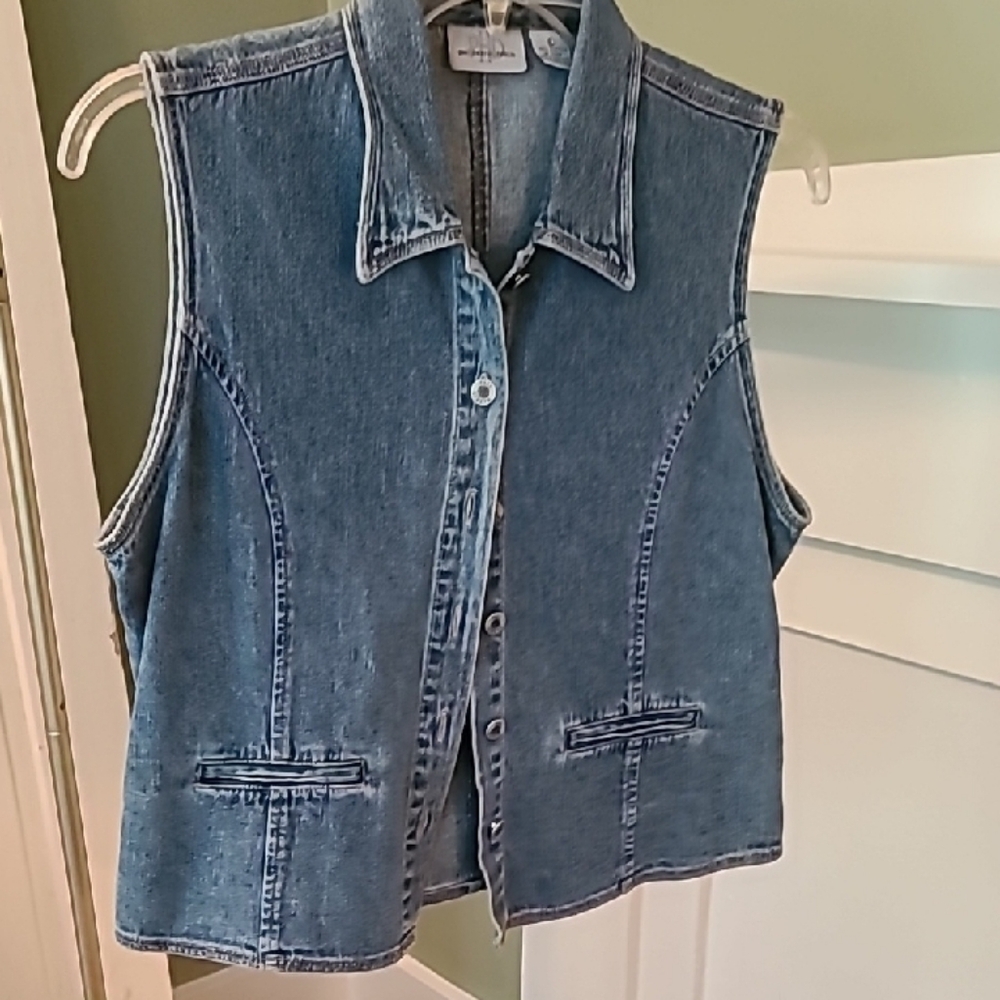 Blue Denim Vest with Timeless Style